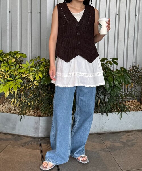 WILLOW(ウィロー)の「【willow】レイヤードコットンレースミニスカ(スカート・レディース・ホワイト・ONE SIZE)」の10枚目の写真