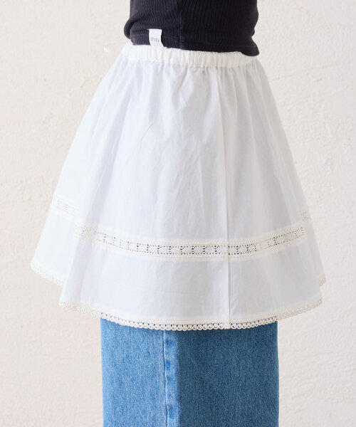 WILLOW(ウィロー)の「【willow】レイヤードコットンレースミニスカ(スカート・レディース・ホワイト・ONE SIZE)」の15枚目の写真