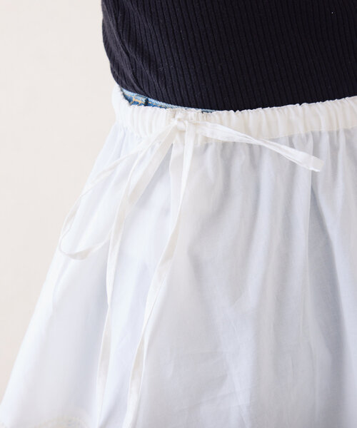 WILLOW(ウィロー)の「【willow】レイヤードコットンレースミニスカ(スカート・レディース・ホワイト・ONE SIZE)」の17枚目の写真