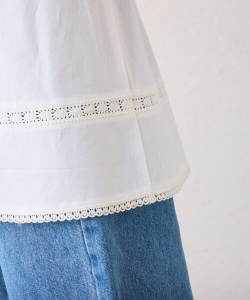 WILLOW(ウィロー)の「【willow】レイヤードコットンレースミニスカ(スカート・レディース・ホワイト・ONE SIZE)」の18枚目の写真