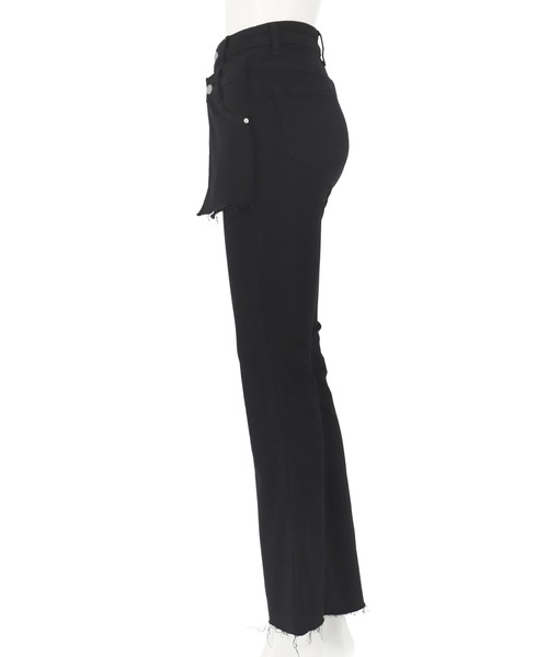 レイヤード風 デニム フレア パンツ（デニムパンツ）｜ANAP