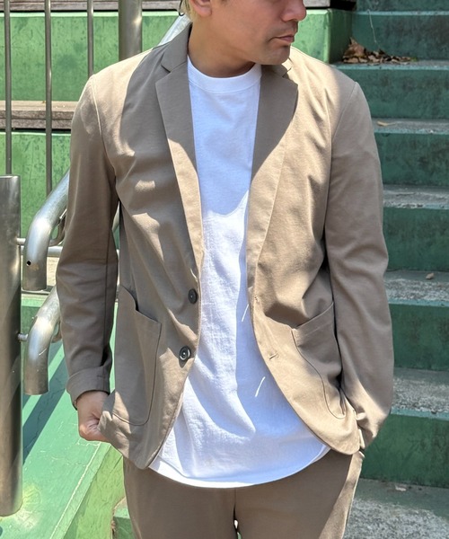 VENCEEXCHANGE（ヴァンスエクスチェンジ）の「ストレッチテーラードジャケット（テーラードジャケット・メンズ・グレー/オリーブ・S/M/L/LL）」の2枚目の写真