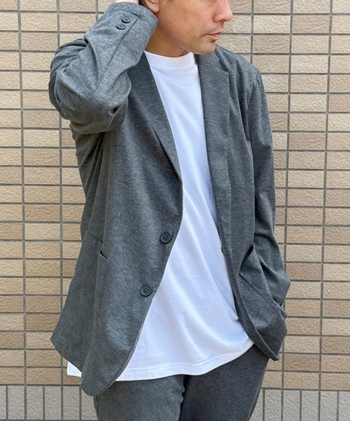 VENCEEXCHANGE（ヴァンスエクスチェンジ）の「ストレッチテーラードジャケット（テーラードジャケット・メンズ・グレー/オリーブ・S/M/L/LL）」の5枚目の写真