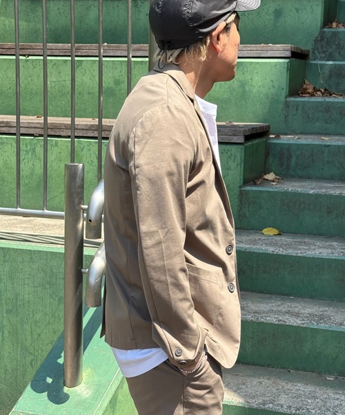 VENCEEXCHANGE（ヴァンスエクスチェンジ）の「ストレッチテーラードジャケット（テーラードジャケット・メンズ・グレー/オリーブ・S/M/L/LL）」の14枚目の写真