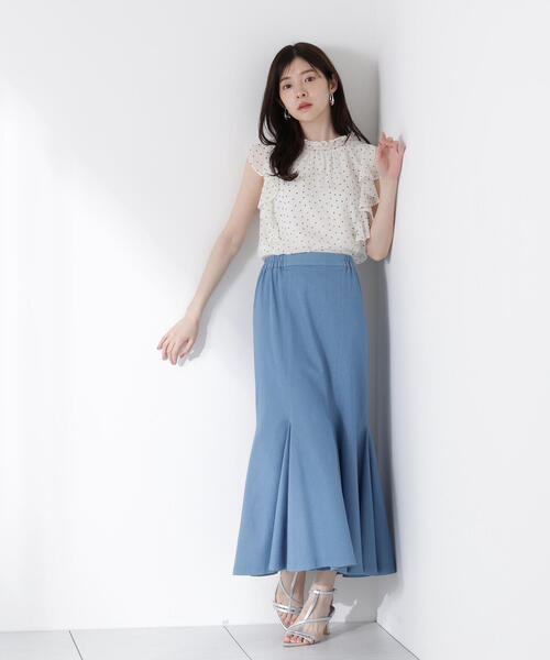 PROPORTION BODY DRESSING（プロポーションボディドレッシング）の「リボン付きマーメイドセットアップ / 1215240603（ワンピース・レディース・ネイビー/ブルー/ピンク・MEDIUM/SMALL/P/S）」の21枚目の写真