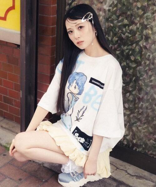 ROYAL FLASH（ロイヤルフラッシュ）の「Guernika/ゲルニカ/らんま1/2 Paint T-shirt / 天道あかね（Tシャツ/カットソー・メンズ・ホワイト・L/XL）」の18枚目の写真