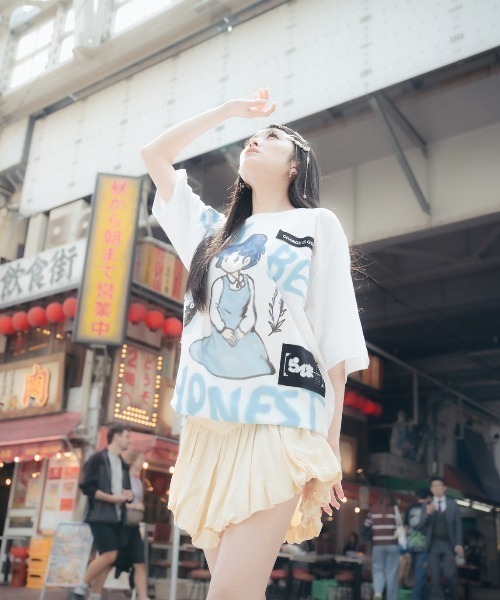 ROYAL FLASH（ロイヤルフラッシュ）の「Guernika/ゲルニカ/らんま1/2 Paint T-shirt / 天道あかね（Tシャツ/カットソー・メンズ・ホワイト・L/XL）」の2枚目の写真