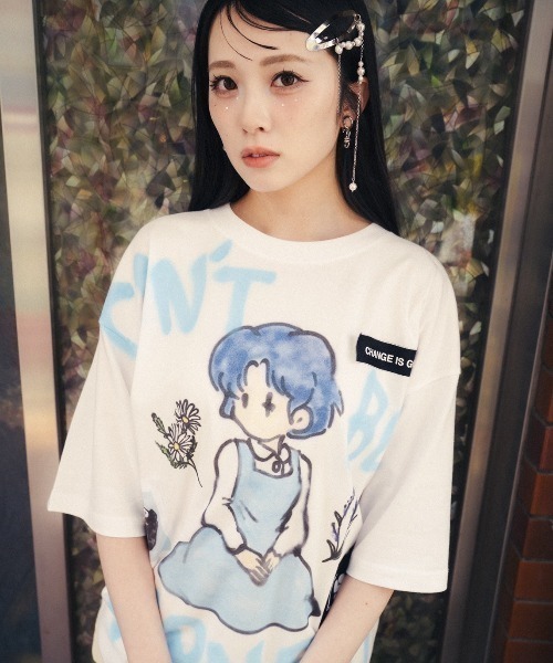 ROYAL FLASH（ロイヤルフラッシュ）の「Guernika/ゲルニカ/らんま1/2 Paint T-shirt / 天道あかね（Tシャツ/カットソー・メンズ・ホワイト・L/XL）」の14枚目の写真