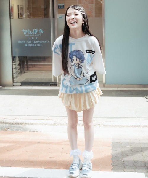 ROYAL FLASH（ロイヤルフラッシュ）の「Guernika/ゲルニカ/らんま1/2 Paint T-shirt / 天道あかね（Tシャツ/カットソー・メンズ・ホワイト・L/XL）」の13枚目の写真