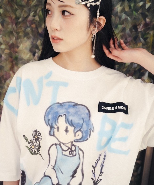 ROYAL FLASH（ロイヤルフラッシュ）の「Guernika/ゲルニカ/らんま1/2 Paint T-shirt / 天道あかね（Tシャツ/カットソー・メンズ・ホワイト・L/XL）」の7枚目の写真