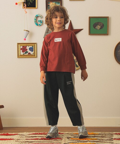 こども ビームス（コドモビームス）の「kodomo ロゴ プリント ロングスリーブ Tシャツ 2025FW（90～140cm）（Tシャツ/カットソー・キッズ・ネイビー/レッド系その他7/ホワイト系その他5・100/120/110/140/130/90）」の6枚目の写真