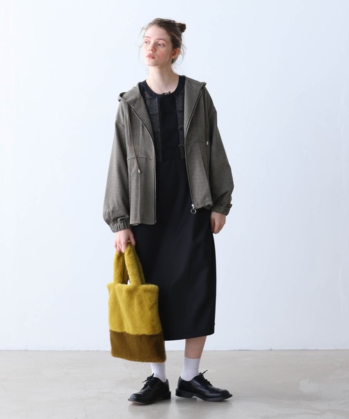 Kelen（ケレン）の「「KELEN / ケレン」ウエストタックデザインフードジャケット（その他アウター・レディース・ベージュ/ブラウン/ブルー系その他・S/M）」の4枚目の写真