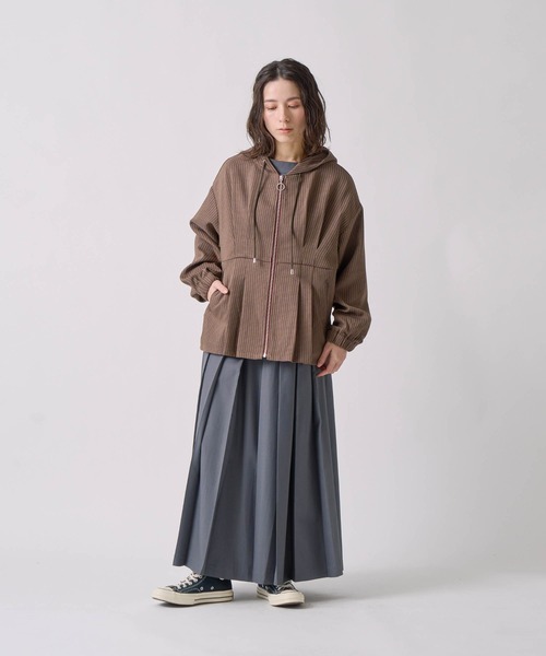 Kelen（ケレン）の「「KELEN / ケレン」ウエストタックデザインフードジャケット（その他アウター・レディース・ベージュ/ブラウン/ブルー系その他・S/M）」の14枚目の写真