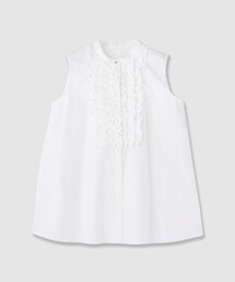 【極美品】 ANAYI アナイ タイプライターフレア袖ブラウス 白 M 38 タイプライターノースリフリル ブラウス | ANAYI/アナイ | 三越