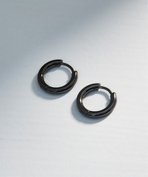 【MAISON BREEZE】ピアス ステンレス 細幅 丸甲 直径1.5cm ミニ シンプル ワンタッチ フープピアス OSWY