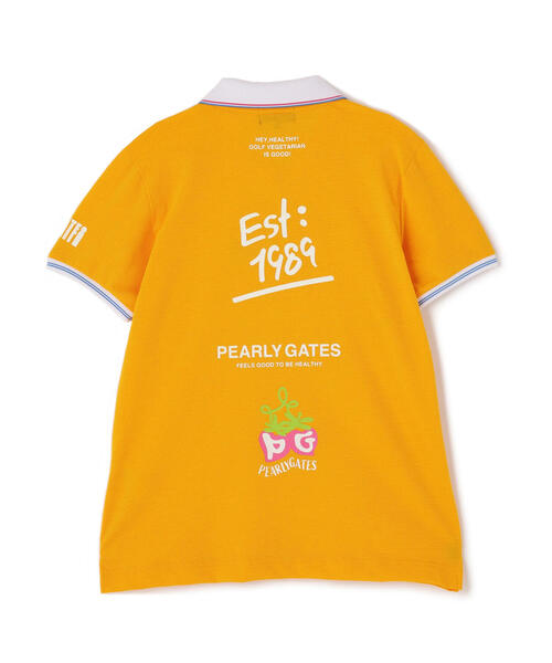 PEARLY GATES（パーリーゲイツ）の「【PEARLY GATES】Peチェックサッカー半袖ポロシャツ（ポロシャツ・レディース・ホワイト/イエロー系その他3/ネイビー・MEDIUM/LARGE）」の13枚目の写真