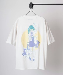 【84】「休日少女」 フロント＆ バックプリント レトロデザイン 半袖Tシャツ オーバーサイズ 推し活