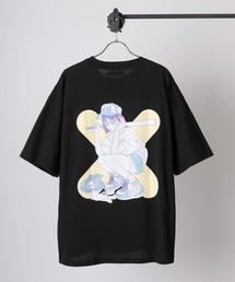 【84】「休日少女」 フロント& バックプリント レトロデザイン 半袖Tシャツ オーバーサイズ 推し活