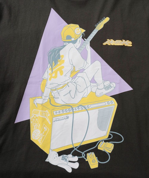SlashDate(スラッシュデイト)の「【84】「休日少女」 フロント& バックプリント レトロデザイン 半袖Tシャツ オーバーサイズ 推し活(Tシャツ/カットソー・レディース・ホワイト/ホワイト系その他/ホワイト系その他3/ラベンダー/ホワイト系その他2/チャコールグレー/グレイッシュベージュ/ブラック・M/L)」の21枚目の写真