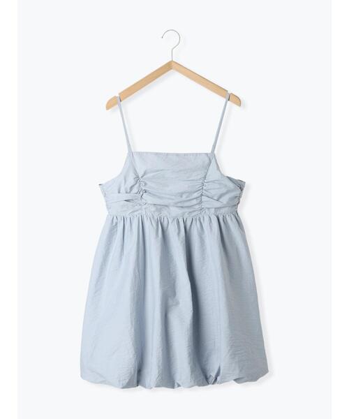 ehka sopo（エヘカソポ）の「バルーンミニキャミワンピース（ワンピース・レディース・ブラック/サックスブルー/オフホワイト・F）」の5枚目の写真