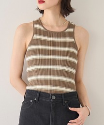 meilmada | ランダムボーダーニットタンクトップ(タンクトップ)