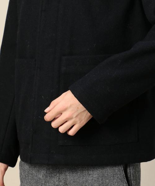 MHL MARGARETHOWELL ショート丈ピーコート エムエイチエル MARGARET HOWELL - マーガレットハウエル ショート丈ウール