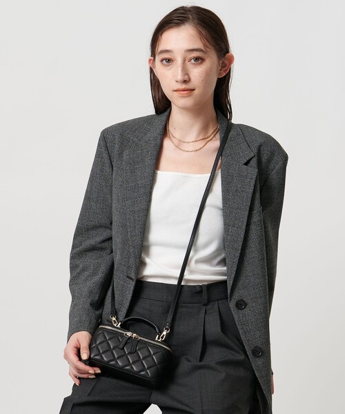 UNITED ARROWS（ユナイテッドアローズ）の「マイクロ バニティ バッグ（ショルダーバッグ・レディース・オフホワイト/ブラック・FREE）」の8枚目の写真