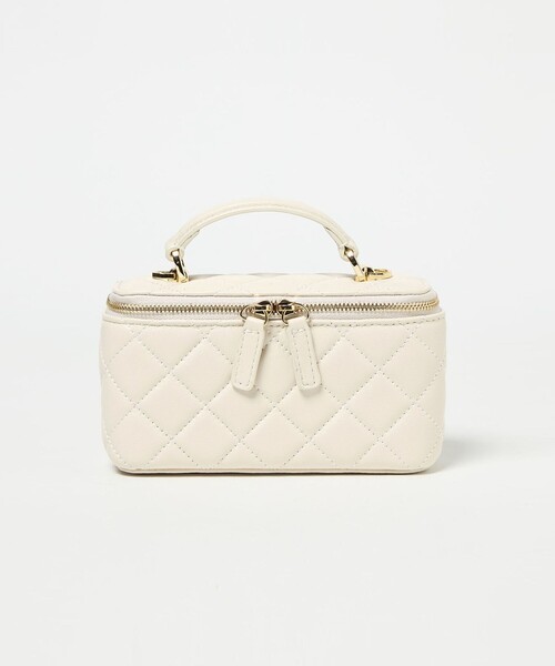 UNITED ARROWS（ユナイテッドアローズ）の「マイクロ バニティ バッグ（ショルダーバッグ・レディース・オフホワイト/ブラック・FREE）」の9枚目の写真