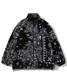 WARAIJOGO】ペイズリー柄ボアジャケット(NEZ)（ブルゾン）｜WARAIJOGO