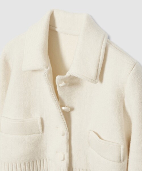 LOULOU WILLOUGHBY】デュアルレイヤードニットジャケット