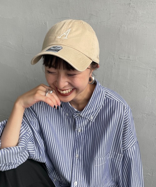 Americana/アメリカーナ] 47 クリーンナップ ロゴ刺繍キャップ