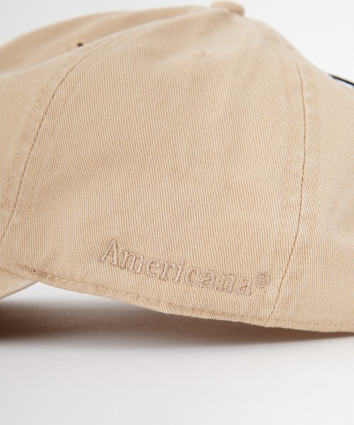 AMERICANA（アメリカーナ）の「[Americana/アメリカーナ] 47 クリーンナップ ロゴ刺繍キャップ（キャップ・レディース・ネイビー/ブラック/カーキ・ONE SIZE）」の4枚目の写真