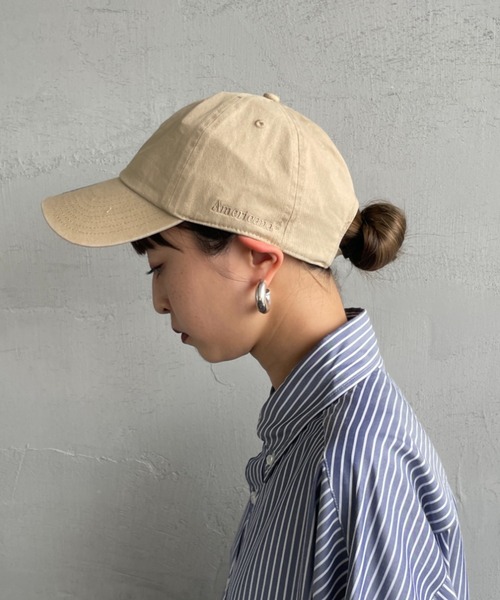 AMERICANA（アメリカーナ）の「[Americana/アメリカーナ] 47 クリーンナップ ロゴ刺繍キャップ（キャップ・レディース・ネイビー/ブラック/カーキ・ONE SIZE）」の20枚目の写真