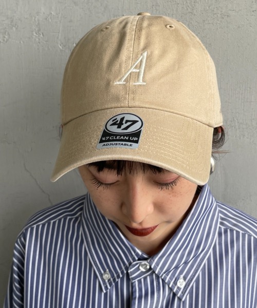 Americana/アメリカーナ] 47 クリーンナップ ロゴ刺繍キャップ