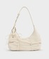 CHARLES & KEITH（チャールズ & キース）の「Kadee ケーディー ルーシュドホーボーバッグ（ショルダーバッグ・S）」