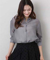 MK MICHEL KLEIN | シアーローンシャツブラウス/洗える(シャツ/ブラウス)