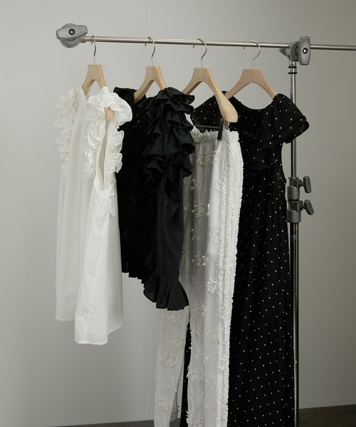 crinkle crinkle crinkle（クリンクルクリンクルクリンクル）の「【crinkle crinkle crinkle】別注ノースリーブレースワンピース（ワンピース・レディース・ブラック系その他3/ブラック・FREE）」の14枚目の写真