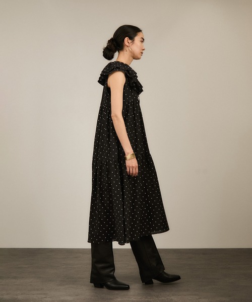 crinkle crinkle crinkle（クリンクルクリンクルクリンクル）の「【crinkle crinkle crinkle】別注ノースリーブレースワンピース（ワンピース・レディース・ブラック系その他3/ブラック・FREE）」の16枚目の写真