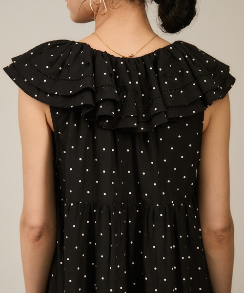 crinkle crinkle crinkle（クリンクルクリンクルクリンクル）の「【crinkle crinkle crinkle】別注ノースリーブレースワンピース（ワンピース・レディース・ブラック系その他3/ブラック・FREE）」の21枚目の写真