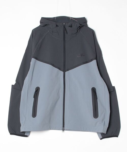NIKE（ナイキ）の「NIKE/ナイキ テックWRフルジップウーブンジャケット（ナイロンジャケット・メンズ・ブラック/ライトグレー/ダークグレー・M/L/XL/S/2XL）」の9枚目の写真