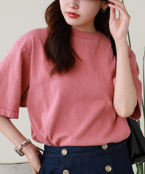 LIFEMAX（ライフマックス）の「LIFEMAX/ライフマックス 6.5オンスピグメントダイＴシャツ 無地Tシャツ メンズ 秋物 秋服 2026年秋冬（Tシャツ/カットソー・メンズ・オフホワイト/ネイビー/コーラル/パープル/ブラック・S/XL/L/M）」の16枚目の写真