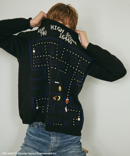 beautiful people（ビューティフルピープル）の「PAC-MAN jacquard knitted pullover（ニット/セーター・レディース・ブラック・34/38/42）」の5枚目の写真