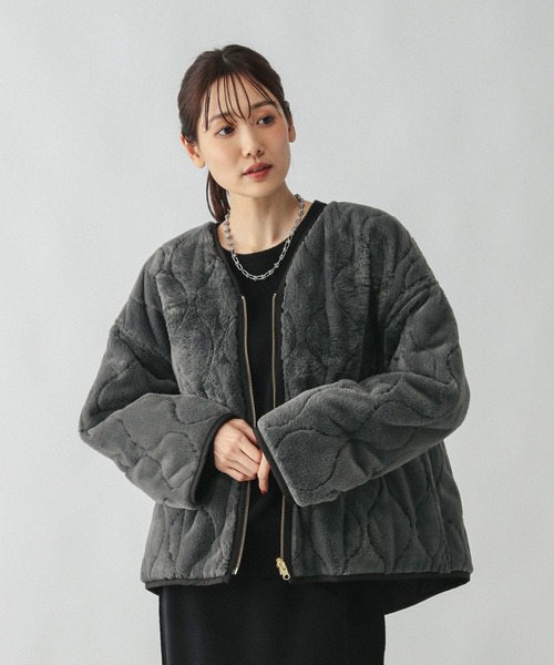 リバーシブルファーキルトブルゾン/494074（ブルゾン）｜GLOBAL WORK