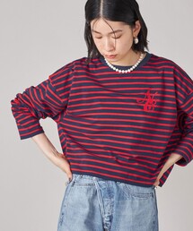 SHIPS NINE CASE:ボーダー 長袖 TEE