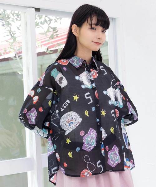 【scolar】半袖シャツ 楽天市場】ScoLar スカラー KIDS 袖チュール 半袖Tシャツ 110cm