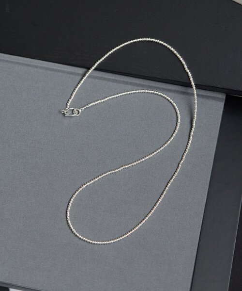 Whim Gazette（ウィムガゼット）の「【Hoaw.】シルバービース MIXネックレス（ネックレス・レディース・シルバー系その他4・FREE）」の4枚目の写真