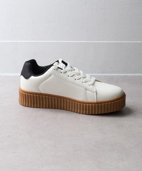 U.S. POLO ASSN.（ユーエスポロアッスン）の「【U.S. POLO ASSN.】ボリュームソール ワンポイント スニーカー（スニーカー・レディース・ホワイト/ブラック系1/ブラック/ホワイト系1/ブラウン・22.5cm/23cm/23.5cm/24㎝/24.5cm/24cm）」の11枚目の写真