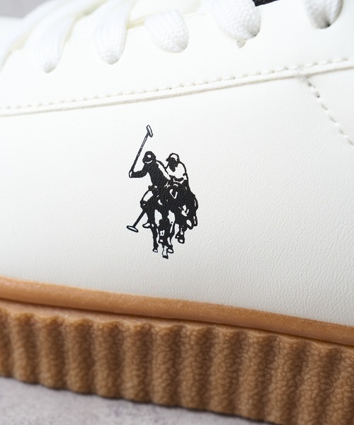 U.S. POLO ASSN.（ユーエスポロアッスン）の「【U.S. POLO ASSN.】ボリュームソール ワンポイント スニーカー（スニーカー・レディース・ホワイト/ブラック系1/ブラック/ホワイト系1/ブラウン・22.5cm/23cm/23.5cm/24㎝/24.5cm/24cm）」の15枚目の写真