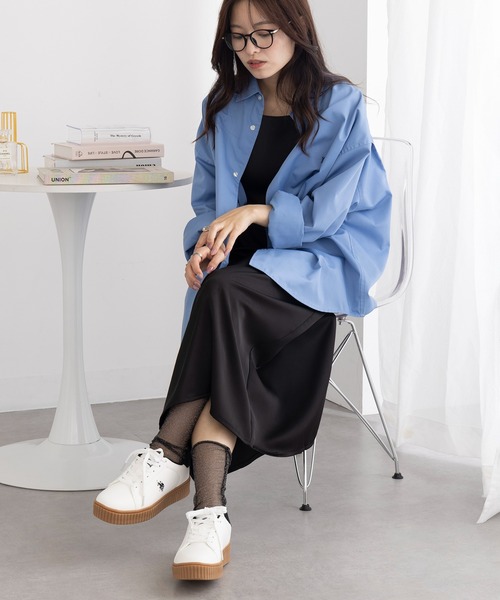 U.S. POLO ASSN.（ユーエスポロアッスン）の「【U.S. POLO ASSN.】ボリュームソール ワンポイント スニーカー（スニーカー・レディース・ホワイト/ブラック系1/ブラック/ホワイト系1/ブラウン・22.5cm/23cm/23.5cm/24㎝/24.5cm/24cm）」の8枚目の写真