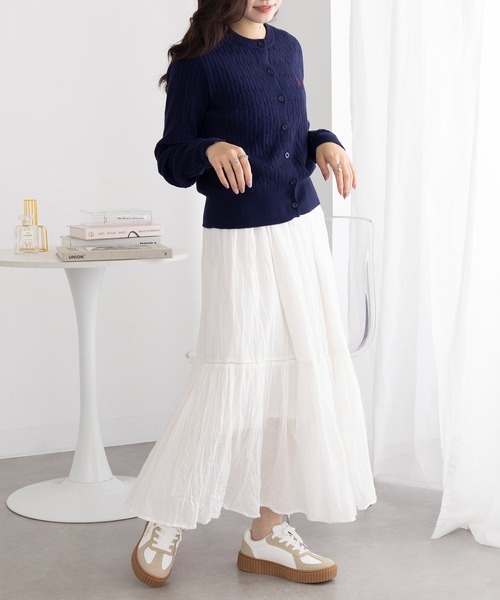 U.S. POLO ASSN.（ユーエスポロアッスン）の「【U.S. POLO ASSN.】ボリュームソール ワンポイント スニーカー（スニーカー・レディース・ホワイト/ブラック系1/ブラック/ホワイト系1/ブラウン・22.5cm/23cm/23.5cm/24㎝/24.5cm/24cm）」の21枚目の写真